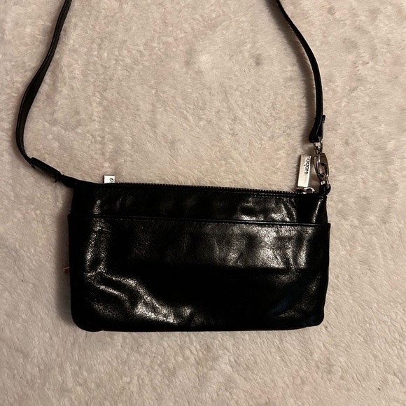Vintage Hobo crossbody convertible Black Leather bag - Picture 2 of 9